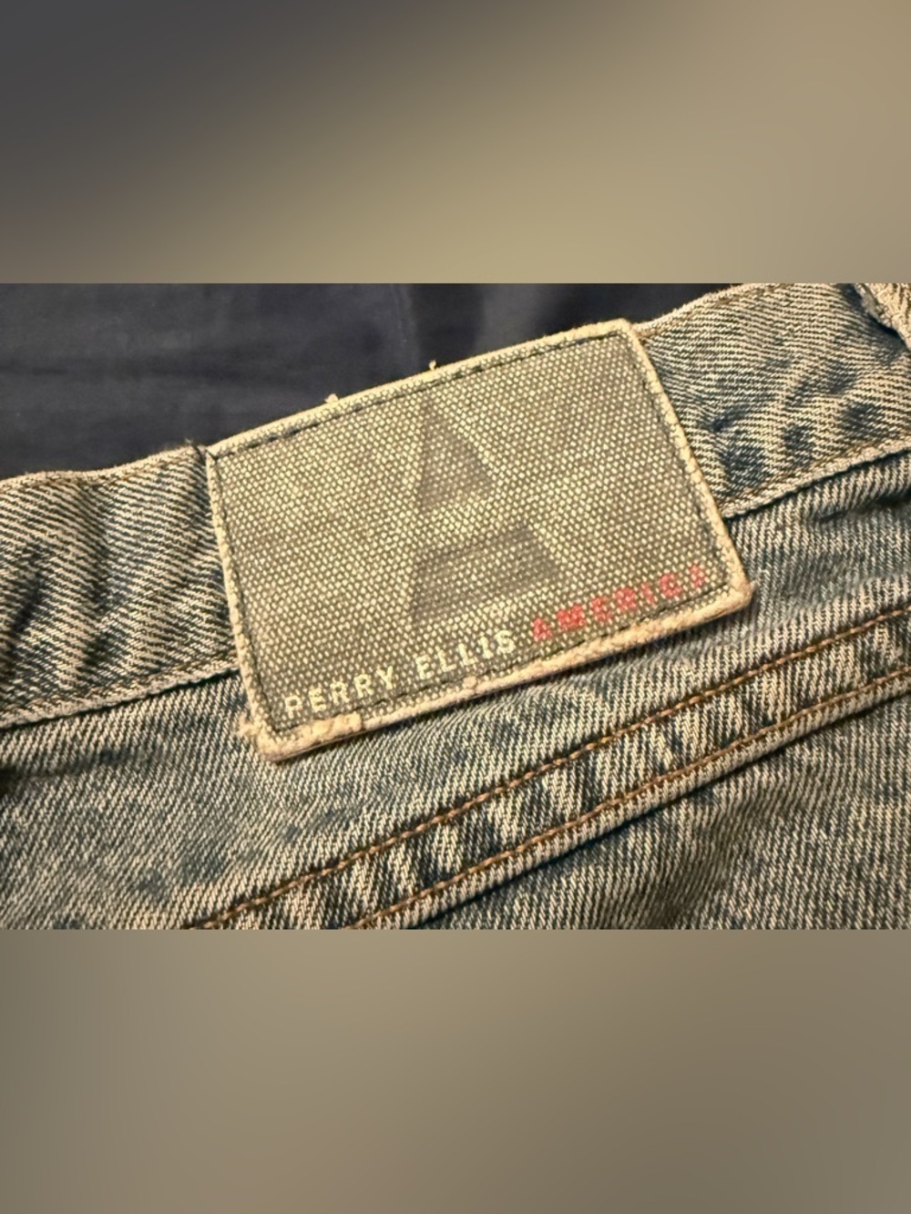 Vintage Perry Ellis America Jeans 38x30 Straight Leg 100% Cotton Dad Jeans Y2K - Picture 5 of 6